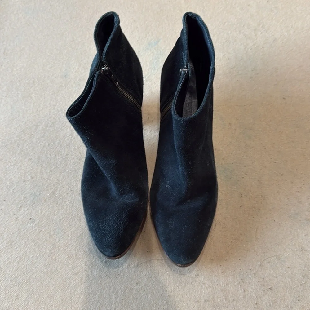 J Crew Black leather  Ankle Boots